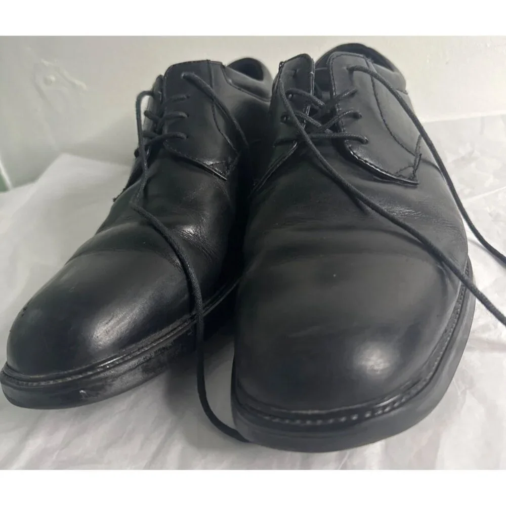 Nunn Bush Men’s Black Leather Lace-Up Oxford Dress Shoes Size 10.5 old money y2k